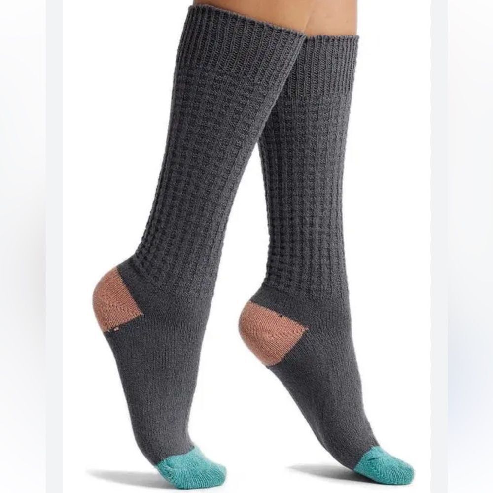 AMERICAN TRENCH BUNDLE OF TWO PAIR
of Grey Waffle Crew Socks, size 6-10, NWT
